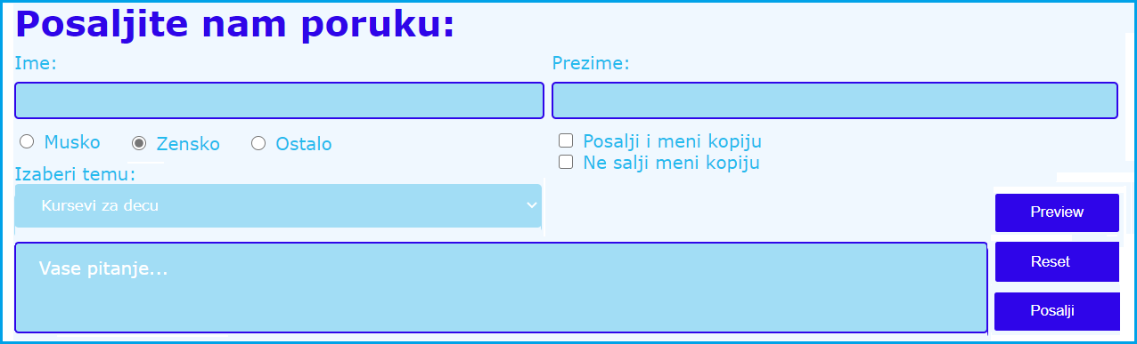 html programiranje